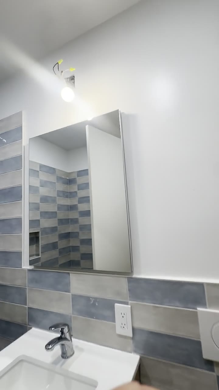 Bathroom finishes documented in close detail